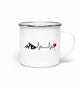 Wein Berg Herzschlag | Emaille Tasse