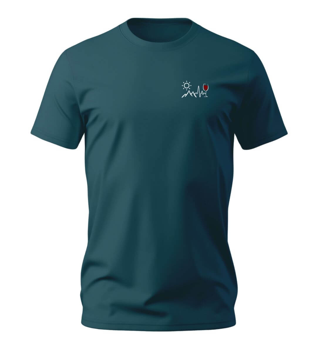 Wein Berg Herzschlag | Herren Premium Organic T-Shirt (Stick)