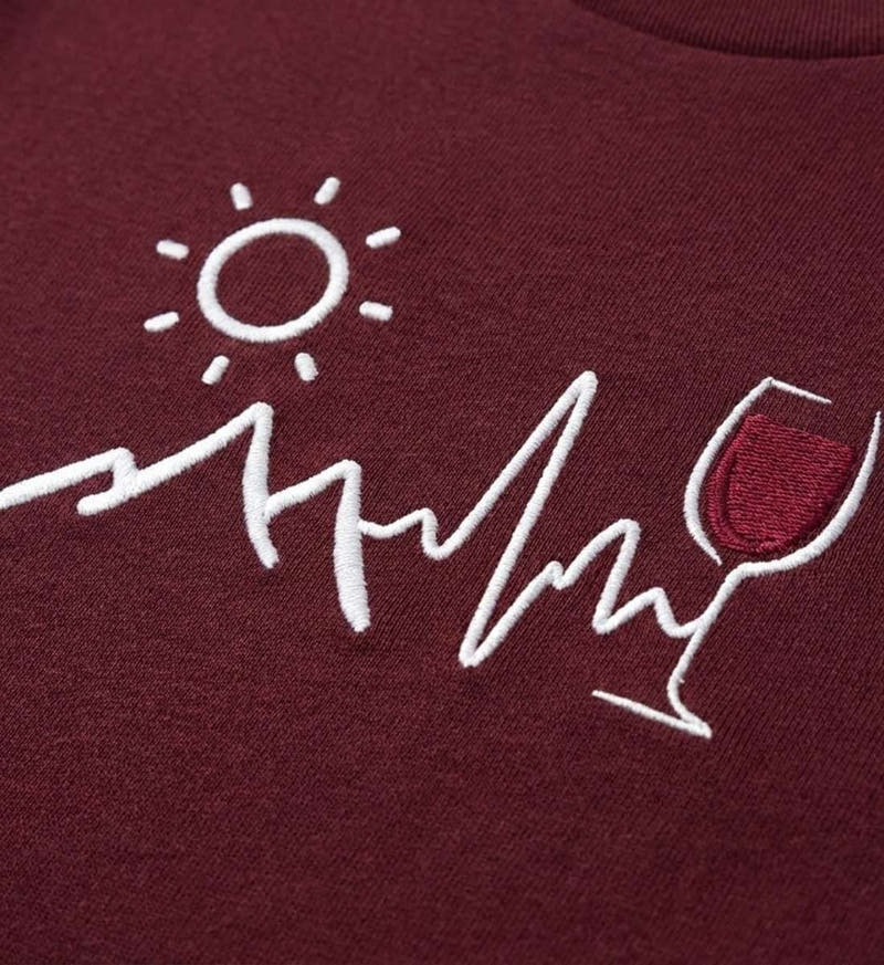 Wein Berg Herzschlag | Herren Premium Organic T-Shirt (Stick)