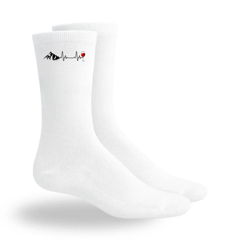 Wein Berg Herzschlag | Sport Socken von Rad&Rucksack
