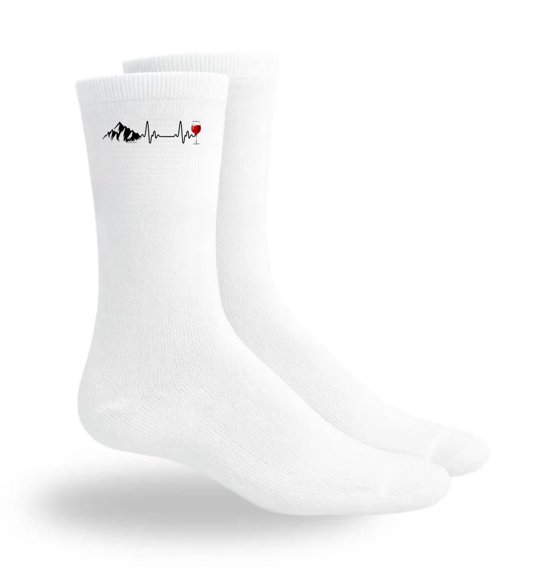 Wein Berg Herzschlag | Sport Socken von Rad&Rucksack