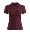 Wein Berg Herzschlag Stick | Damen Premium Organic Poloshirt