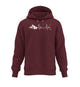 Wein Berg Herzschlag | Unisex Organic Hoodie