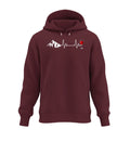 Wein Berg Herzschlag | Unisex Organic Hoodie