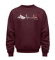 Wein Berg Herzschlag | Unisex Organic Pullover