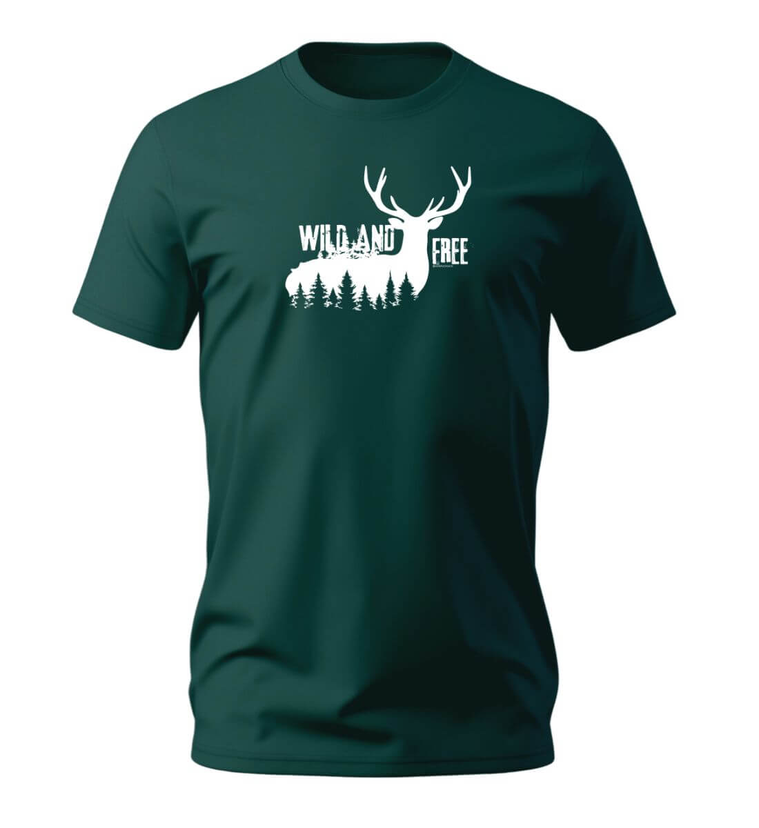 Wild and Free | Herren Premium Organic T-Shirt in Glazed Green von Rad&Rucksack