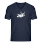 Wild and Free | Herren V-Neck Premium Organic T-Shirt