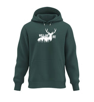 Wild And Free Hoodie in Tannengrün (Glazed Green) – Produktbild (350 g/m² Bio-Baumwolle) von Rad&Rucksack
