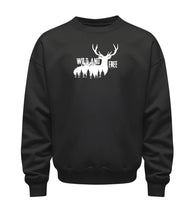 Bio Sweatshirt 350g Wild And Free in Schwarz – Produktbild (350 g/m² Bio-Baumwolle) von Rad&Rucksack