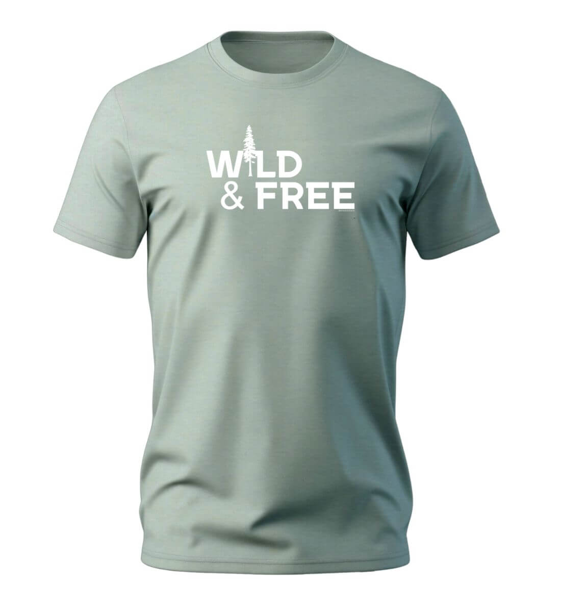 Wild & Free | Herren Premium Organic T-Shirt in Aloe von Rad&Rucksack