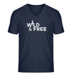 Wild & Free | Herren V-Neck Premium Organic T-Shirt