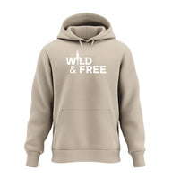 Wild & Free Hoodie Sandbeige (Desert Dust) – Produktbild (350 g/m² Bio-Baumwolle) von Rad&Rucksack