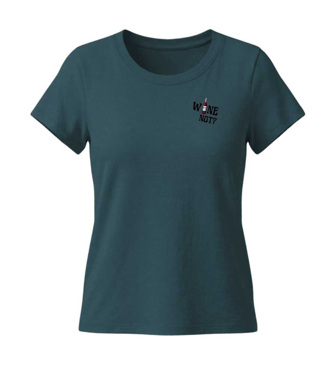 Wine not? | Damen Premium Organic T-Shirt (Fitted) in Stargazer von Rad&Rucksack