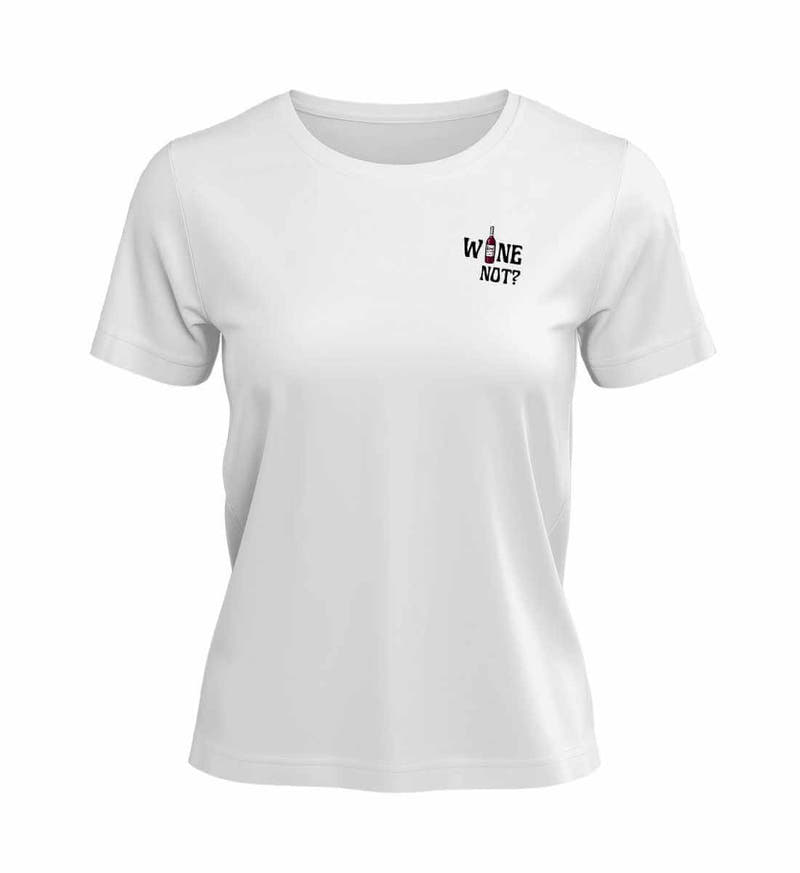 Wine not? | Damen Premium Organic T-Shirt in White von Rad&Rucksack
