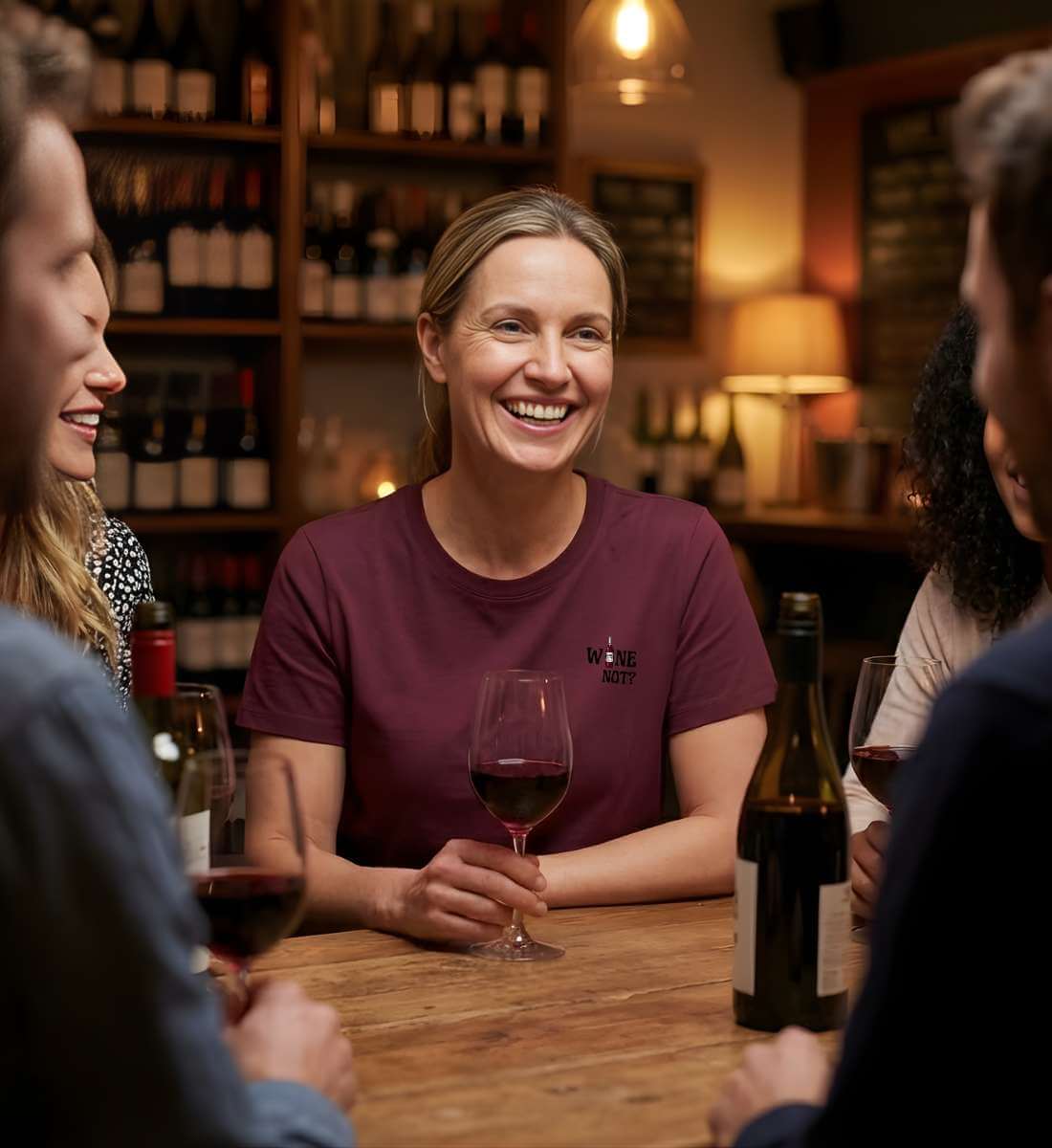 Wine not? | Damen Premium Organic T-Shirt von Rad&Rucksack - weitere Modelansicht 2