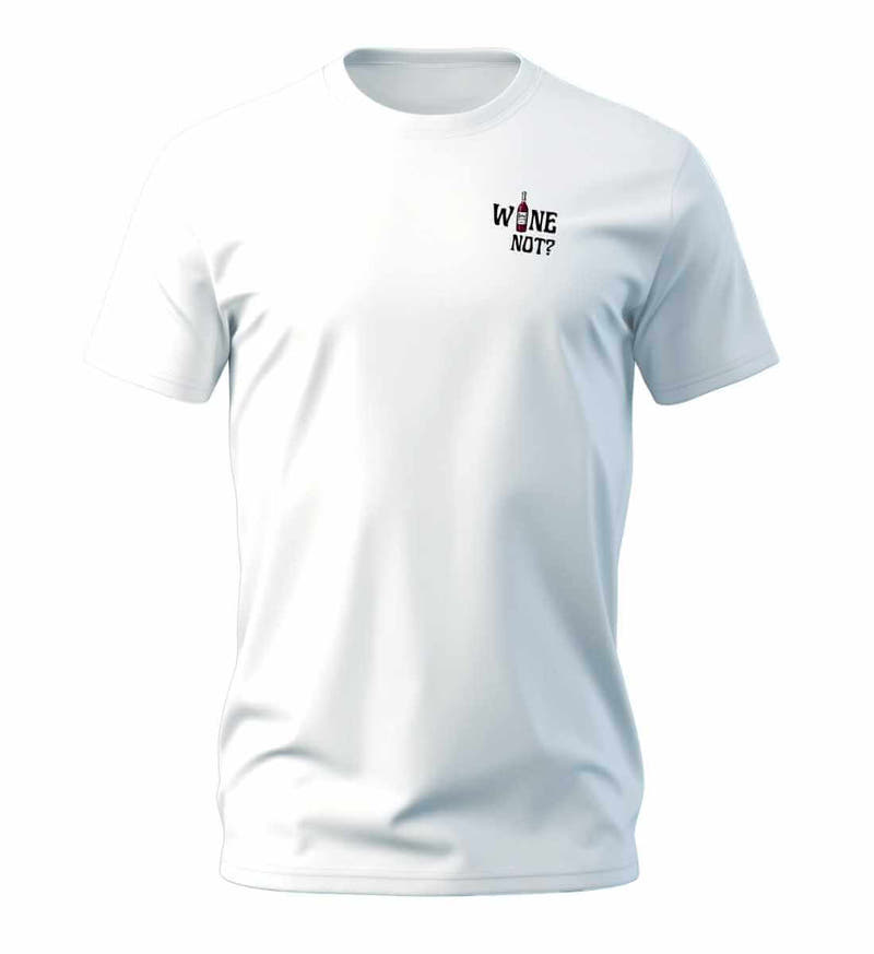 Wine not? | Herren Premium Organic T-Shirt in White von Rad&Rucksack