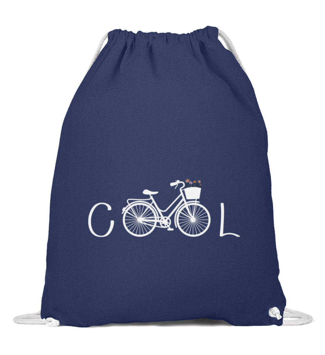 Cool Bike | Baumwoll Gymsac | Farbe: French Navy | Rad&Rucksack
